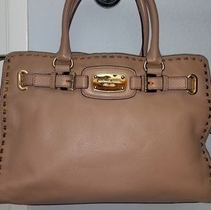 Michael Kors  TAUPE leather shoulder bag